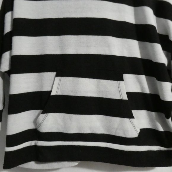 SEDUCTIONS, small, striped cropped hoodie, kangaroo pockets, EUC - Picture 8 of 15